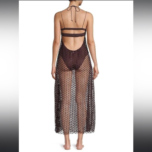 NWT Free People Smoke & Mirrors Lace Overlay Bodysuit Dress - Picture 5 of 5